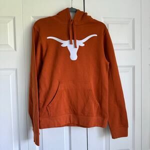 Fanatics Texas Longhorns Stitched Logo Graphic Hoodie Sporty Campus Orange Sm